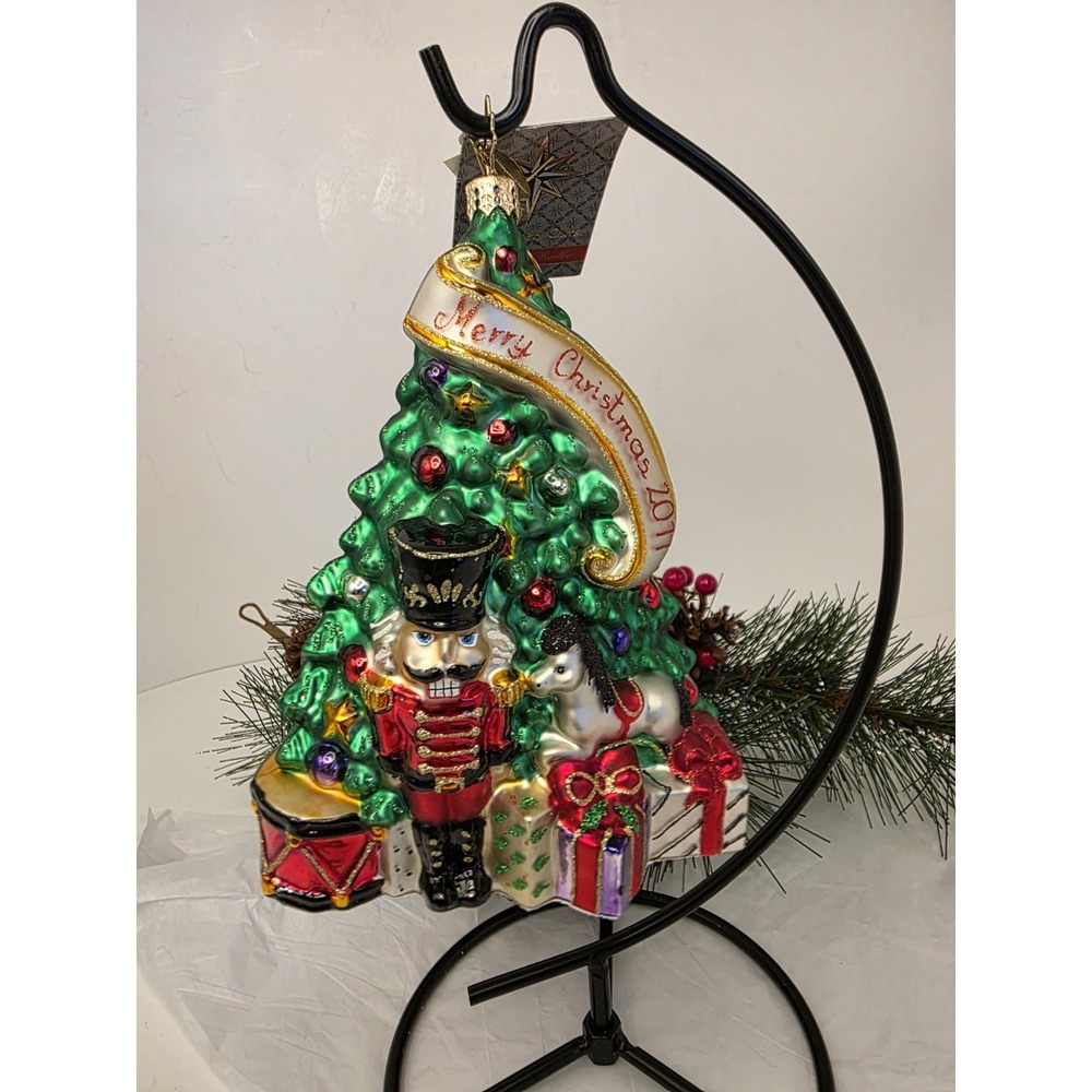 Christopher Radko Saks Noble Tradition 1014923 2011 Retired Ornament 6" Tag